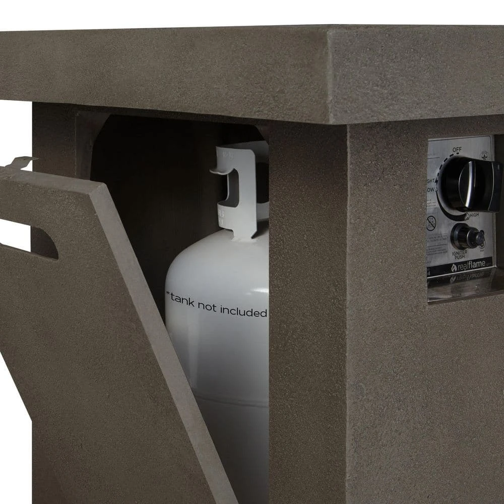 Ventura 50 In. X 24 In. Rectangle MGO Propane Fire Pit In Glacier Gray With Natural Gas Conversion Kit 6 Ventura 50 In. X 24 In. Rectangle MGO Propane Fire Pit In Glacier Gray With Natural Gas Conversion Kit - Image 6