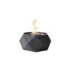 Geo 10.5 In Indoor/Outdoor Concrete Tabletop Fire Bowl In Graphite