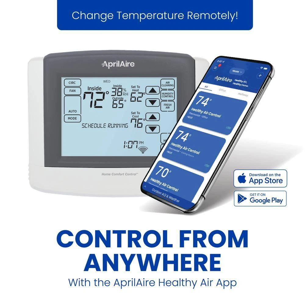 7-Day Universal Wi-Fi Programmable Thermostat With Large Touchscreen, Compatible With Amazon Alexa And Google Assistant 5 7-Day Universal Wi-Fi Programmable Thermostat With Large Touchscreen, Compatible With Amazon Alexa And Google Assistant - Image 5