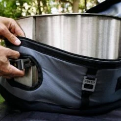 Y Series Fire Pit Transit Case - Heavy-Duty Weatherproof Case With Padded Sides - Custom Fit And Travel-Friendly Design -Fire Place Store gray black breeo fire pit covers and accessories br y ba 4f 1000