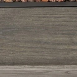 56 In. W X 26 In. D X 19 In. H Rectangle Metal Propane Burning Outdoor Fire Pit In Gray -Fire Place Store gray staykiwi gas fire pits skbcfp28gr 1f 1000