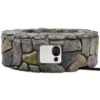 28 In. 40000 BTU Stone Gas Fire Stove Fire Pit For Outdoor Patio Garden Backyard-Nature