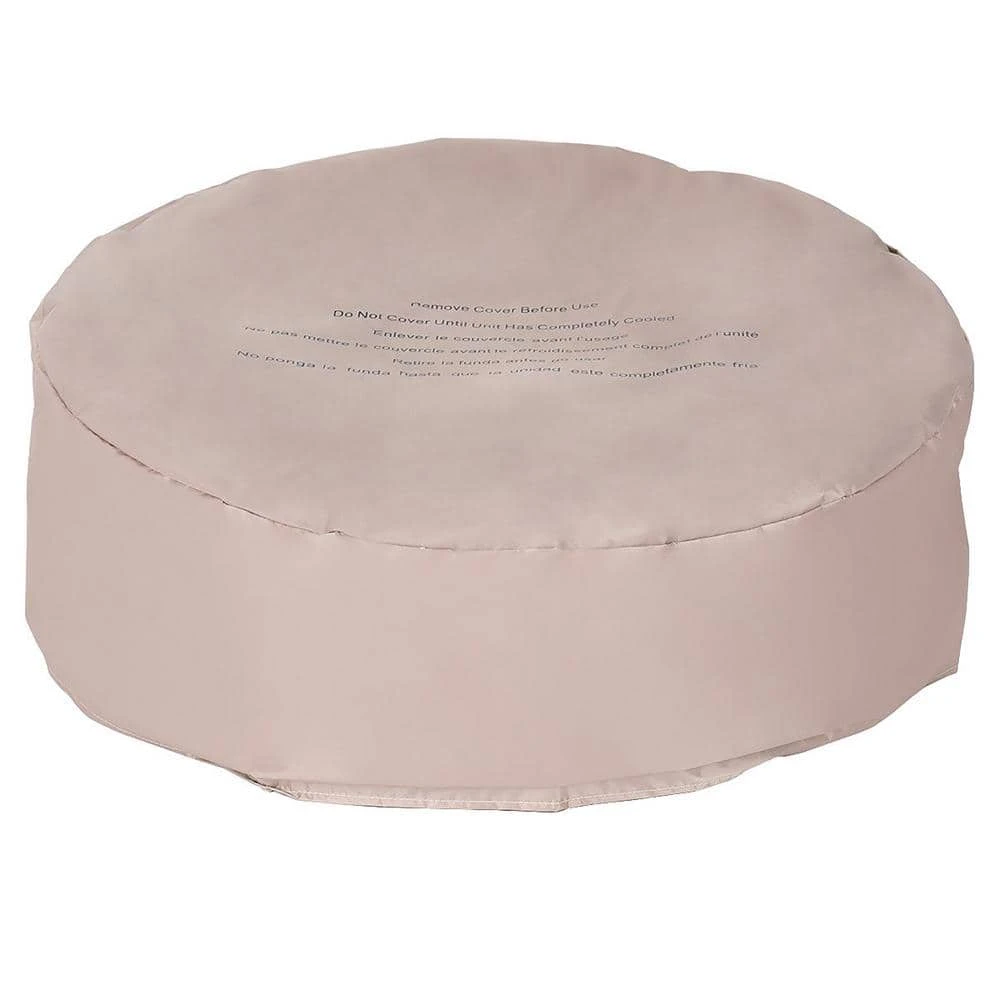 28 In. 40000 BTU Stone Gas Fire Stove Fire Pit For Outdoor Patio Garden Backyard-Nature 9 28 In. 40000 BTU Stone Gas Fire Stove Fire Pit For Outdoor Patio Garden Backyard-Nature - Image 9