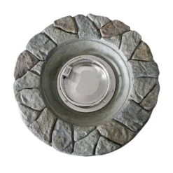 28 In. Outdoor Faux Stone Round Propane Gas Fire Pit, Gray 13 28 In. Outdoor Faux Stone Round Propane Gas Fire Pit, Gray -Fire Place Store gray teamson home gas fire pits hf09501aa c3 1000