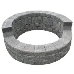 58 In. X 20 In. Concrete StackStone High Back Fire Pit Kit In Cascade Blend