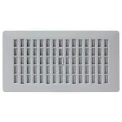 4 In. X 10 In. Plastic Floor Register, Frost Grey -Fire Place Store grays decor grates registers grilles pl410 gy a0 1000