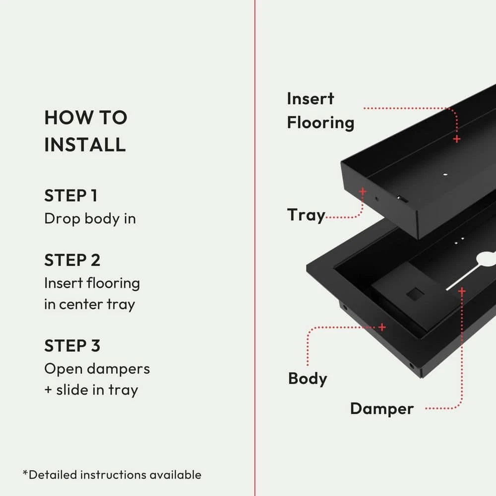 Framed OG Floor Vent Luxe 4 In. W. X 10 In. - Grey 3 Framed OG Floor Vent Luxe 4 In. W. X 10 In. - Grey - Image 3