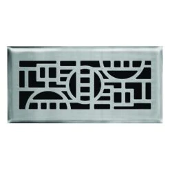 4 In X 10 In Cosmopolitan Floor Register In Brushed Nickel