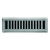 2 In. X 10 In. New York Modern Floor Register In Brushed Nickel