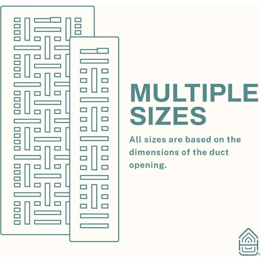 Basketweave 2 X 12 In. Decorative Floor Register Vent With Mesh Cover Trap, Dark Grey 4 Basketweave 2 X 12 In. Decorative Floor Register Vent With Mesh Cover Trap, Dark Grey - Image 4