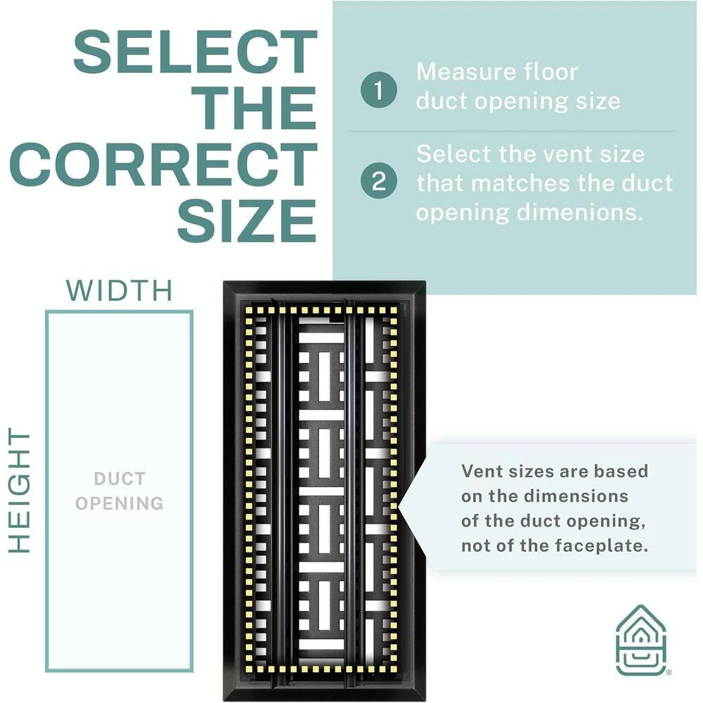 Basketweave 2 X 12 In. Decorative Floor Register Vent With Mesh Cover Trap, Dark Grey 3 Basketweave 2 X 12 In. Decorative Floor Register Vent With Mesh Cover Trap, Dark Grey - Image 3