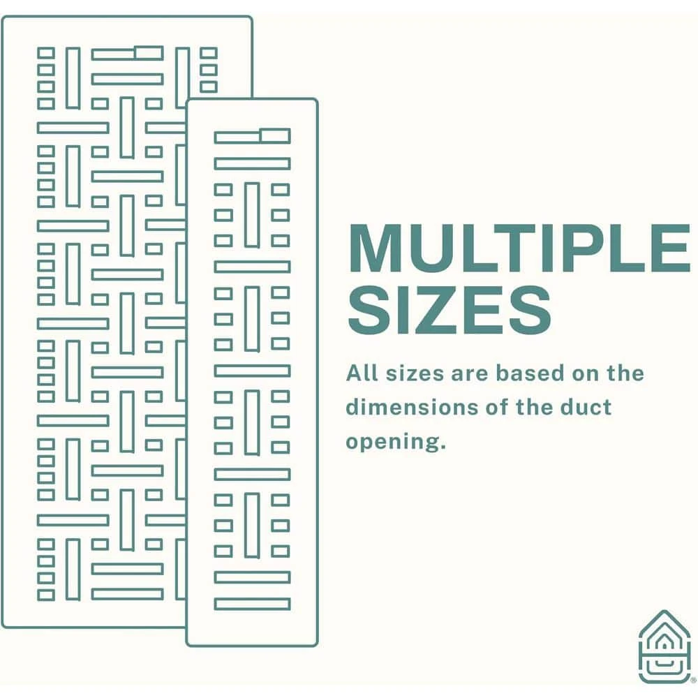 Basketweave 2 X 14 In. Decorative Floor Register Vent With Mesh Cover Trap, Dark Grey 4 Basketweave 2 X 14 In. Decorative Floor Register Vent With Mesh Cover Trap, Dark Grey - Image 4