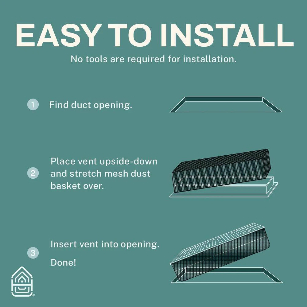 Contemporary 4 X 12 In. Decorative Floor Register Vent With Mesh Cover Trap, Dark Grey 6 Contemporary 4 X 12 In. Decorative Floor Register Vent With Mesh Cover Trap, Dark Grey - Image 6