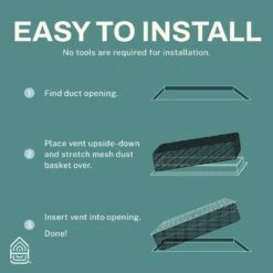 Victorian Scroll 2 X 12 In. Decorative Floor Register Vent With Mesh Cover Trap, Light Grey -Fire Place Store grays home intuition registers grilles vtfv212lg fa 1000