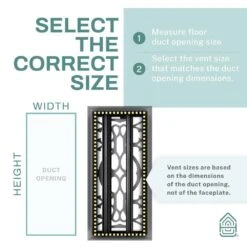 Victorian Scroll 4 In.x 14 In. Decorative Floor Register Vent With Mesh Cover Trap, Light Grey -Fire Place Store grays home intuition registers grilles vtfv414lg 4f 1000