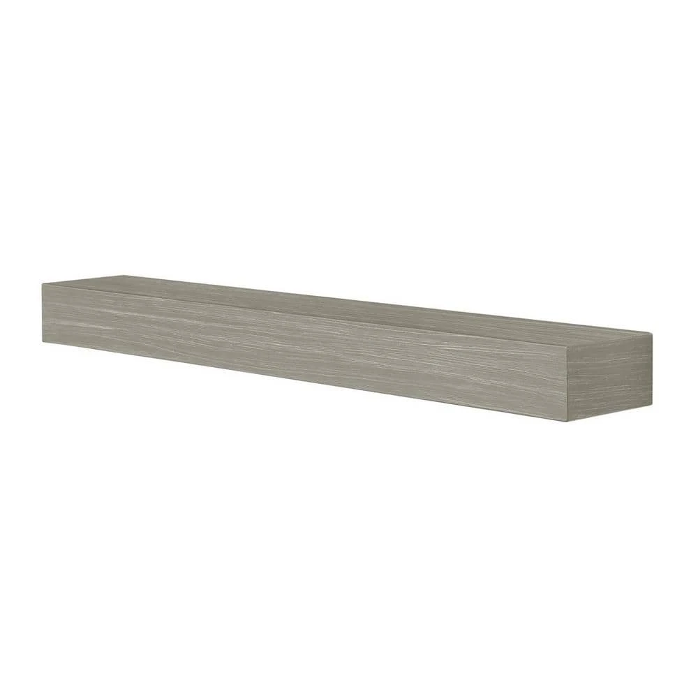 4 Ft. Graywash Non-Combustible Cap-Shelf Mantel 3 4 Ft. Graywash Non-Combustible Cap-Shelf Mantel - Image 3