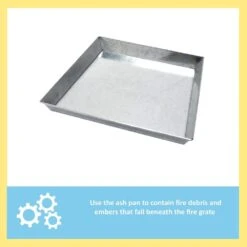 20 In. L Grey Steel Ash Pan For 24 In. Grate 9 20 In. L Grey Steel Ash Pan For 24 In. Grate -Fire Place Store grey 20 in achla designs ash buckets gt 24 1f 1000