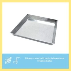 20 In. L Grey Steel Ash Pan For 24 In. Grate 10 20 In. L Grey Steel Ash Pan For 24 In. Grate -Fire Place Store grey 20 in achla designs ash buckets gt 24 44 1000