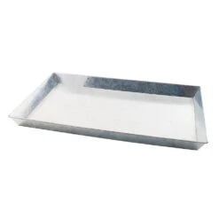 28 In. L Grey Steel Ash Pan For Large Basket Grate