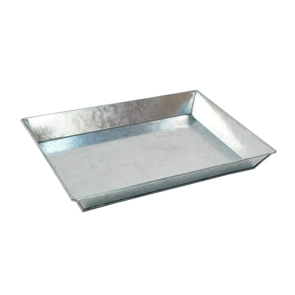 17 In. L Grey Steel Versatile Square Ash Pan 1 17 In. L Grey Steel Versatile Square Ash Pan