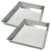 17 In. L Grey Set Of 2 Steel Ash Pan For 36 In. Grate