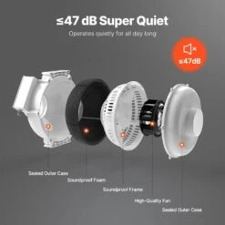 4 To 4.5 In. Radon Fan Installation Kit, Quiet 190 CFM Radon Mitigation Fan System Kit, Waterproof Inline Duct Fan 13 4 To 4.5 In. Radon Fan Installation Kit, Quiet 190 CFM Radon Mitigation Fan System Kit, Waterproof Inline Duct Fan -Fire Place Store grow room ventilation dfstj4inch19vk5ckv1 250219 fa 1000
