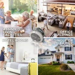 ThruWall 7-5/8 In. Transfer Fan -Fire Place Store grow room ventilation tw108 fa 1000