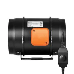 8 In. Inline Duct Fan, 750 CFM, Quiet AC-Motor Ventilation Exhaust Fan For Cooling Booster, Grow Tents, Hydroponics