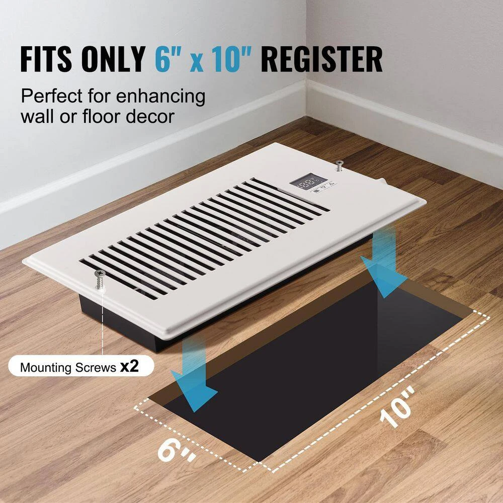 Register Booster Fan, Quiet Vent Booster Fan Fits 6 X 10 In. Register Holes, With Remote Control And Thermostat Control 5 Register Booster Fan, Quiet Vent Booster Fan Fits 6 X 10 In. Register Holes, With Remote Control And Thermostat Control - Image 5