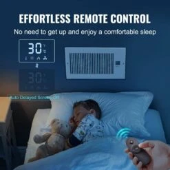 Register Booster Fan, Quiet Vent Booster Fan Fits 6 X 12 In. Register Holes, With Remote Control And Thermostat Control -Fire Place Store grow room ventilation zcztqfsb612ina6r5v5 250219 fa 1000