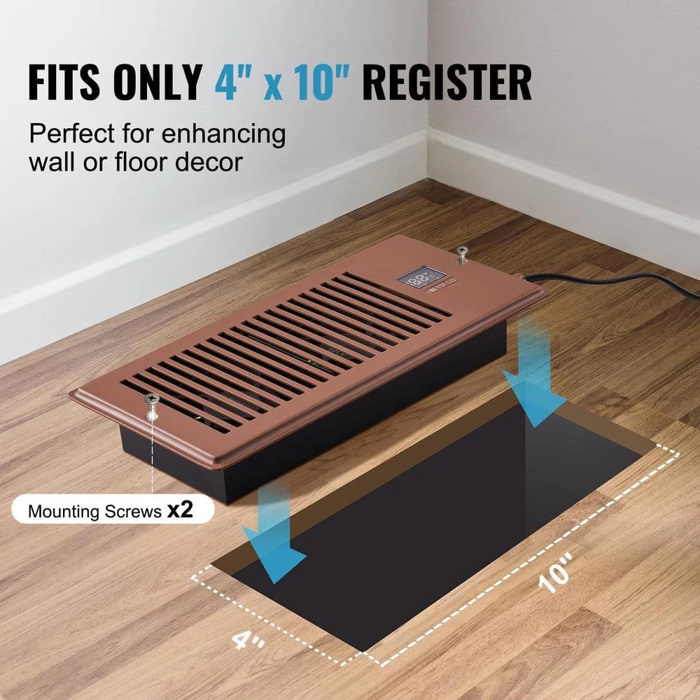 Register Booster Fan, Quiet Vent Booster Fan Fits 4 X 10 In. Register Holes, With Remote Control And Thermostat Control 5 Register Booster Fan, Quiet Vent Booster Fan Fits 4 X 10 In. Register Holes, With Remote Control And Thermostat Control - Image 5