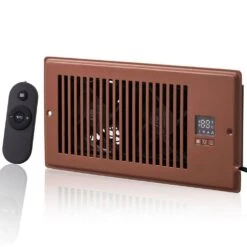 Register Booster Fan, Quiet Vent Booster Fan Fits 4 X 10 In. Register Holes, With Remote Control And Thermostat Control