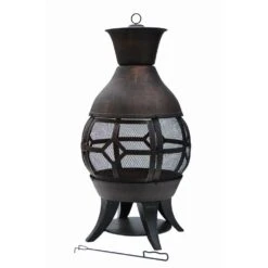 Lokia 20 In. Cast Iron Chimenea