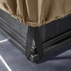 35.25 In. L X 35.25 In. W X 18 In. H Beige Patio Square Fire Pit Cover -Fire Place Store hampton bay fire pit covers and accessories hb210115 1d 1000