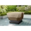 35.25 In. L X 35.25 In. W X 18 In. H Beige Patio Square Fire Pit Cover