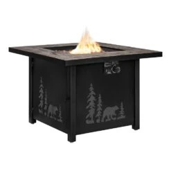 36 In. W 50000 Btu Steel Propane Outdoor With Lava Rocks -Fire Place Store hampton bay outdoor fireplaces fp21530 z 76 1000