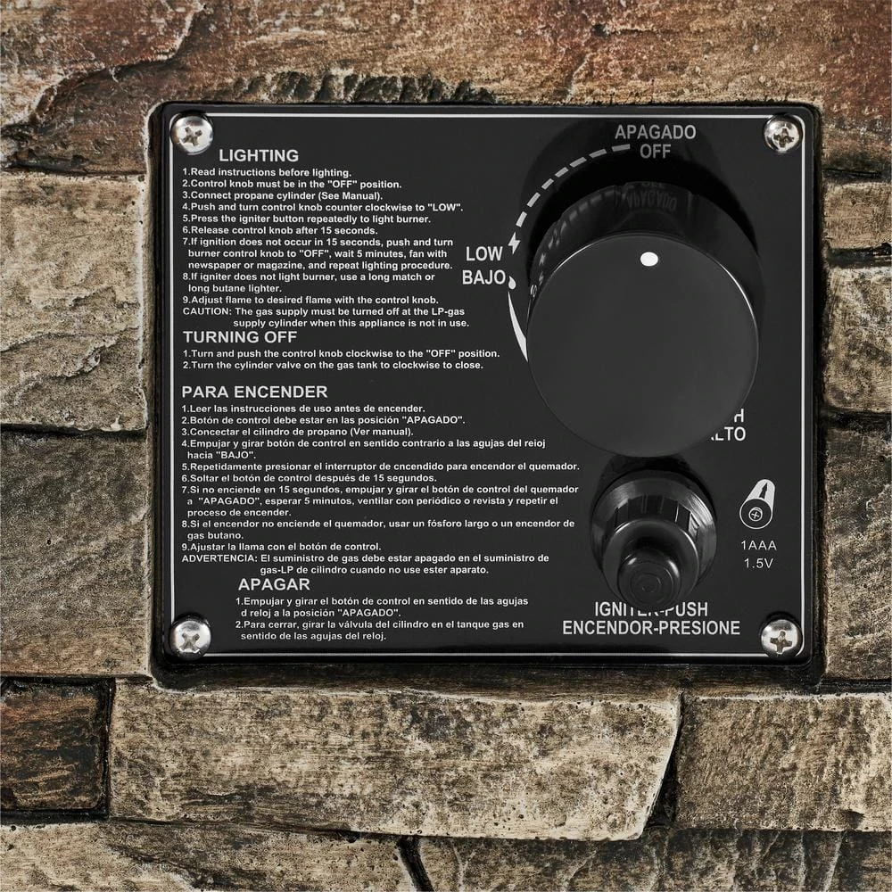 19 In. W 32000 Btu EnvirostonePropane Outdoor With Lava Rocks 5 19 In. W 32000 Btu EnvirostonePropane Outdoor With Lava Rocks - Image 5