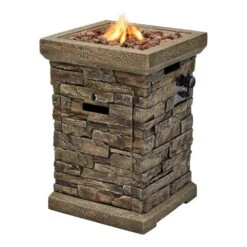 19 In. W 32000 Btu EnvirostonePropane Outdoor With Lava Rocks 21 19 In. W 32000 Btu EnvirostonePropane Outdoor With Lava Rocks -Fire Place Store hampton bay outdoor fireplaces fp36005 z 1f 1000