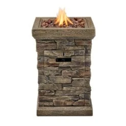 19 In. W 32000 Btu EnvirostonePropane Outdoor With Lava Rocks 19 19 In. W 32000 Btu EnvirostonePropane Outdoor With Lava Rocks -Fire Place Store hampton bay outdoor fireplaces fp36005 z c3 1000