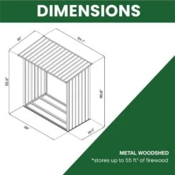 64 In. Firewood Storage Rack -Fire Place Store hanover firewood racks hanwdshd bge 44 1000