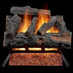 18 In. 45,000 BTU Match Light Mountain Oak Vented Natural Gas Log Set 11 18 In. 45,000 BTU Match Light Mountain Oak Vented Natural Gas Log Set -Fire Place Store hearthsense vented gas fireplace logs 140319 c3 1000