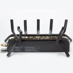 24 In. 55,000 BTU Match Light Mountain Oak Vented Natural Gas Fireplace Log Set With Remote Control -Fire Place Store hearthsense vented gas fireplace logs 171025 66 1000