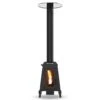 Wood Pellet Outdoor Patio Heater With Glass Window, 75,000 BTU