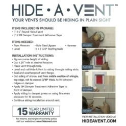 4 In. Round Exterior Vent For Dryers And Bathroom Fans 7 4 In. Round Exterior Vent For Dryers And Bathroom Fans -Fire Place Store hide a vent wall vents model a 4f 1000