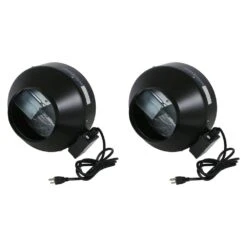 Hurricane 8 In. Commercial Grade Inline Wall Fan For HVAC And Ventilation (2-Pack)