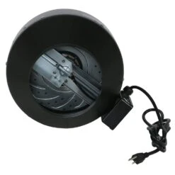 Hurricane 8 In. Commercial Grade Inline Wall Fan For HVAC And Ventilation (2-Pack) -Fire Place Store hurricane grow room ventilation 2 x hgc736580 01 77 1000