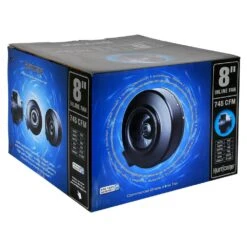 Hurricane 8 In. Commercial Grade Inline Wall Fan For HVAC And Ventilation (2-Pack) -Fire Place Store hurricane grow room ventilation 2 x hgc736580 01 fa 1000