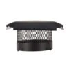 10 In. Round California Oregon Bolt-On Single Flue Chimney Cap In Black Galvanized Steel