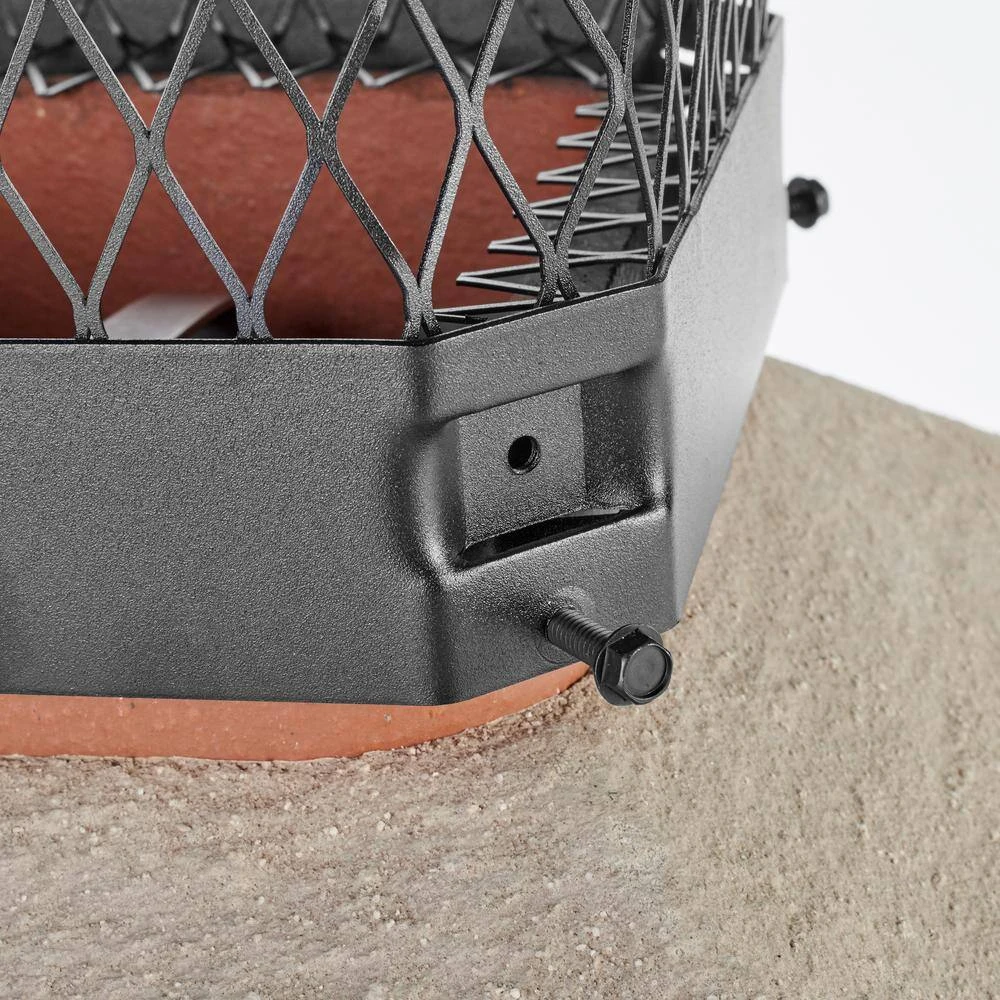 13 In. X 9 In. California Oregon Bolt-On Single Flue Chimney Cap In Black Galvanized Steel 5 13 In. X 9 In. California Oregon Bolt-On Single Flue Chimney Cap In Black Galvanized Steel - Image 5