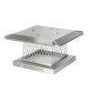 13 In. X 13 In. Stackable Multi-Pack Single Flue Chimney Cap In Stainless Steel (4-Pack)